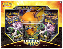 Load image into Gallery viewer, Pokemon Hidden Fates Collection - Gyarados-GX / Raichu-GX