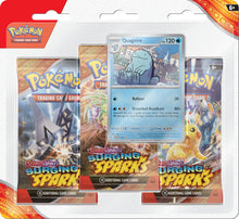 Load image into Gallery viewer, Pokemon TCG: Surging Sparks 3 Pack Blisters (Zapdos / Quagsire)