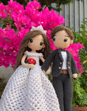 Load image into Gallery viewer, Ethan the Crochet Groom - 30cm Premium Handmade Crochet