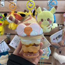 Load image into Gallery viewer, Pokemon Center Pikachu Pokepeace Parfait Plush Keychain
