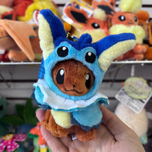 Load image into Gallery viewer, Vaporeon Eevee Poncho Plush Keychain
