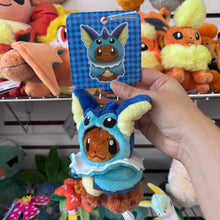 Load image into Gallery viewer, Vaporeon Eevee Poncho Plush Keychain
