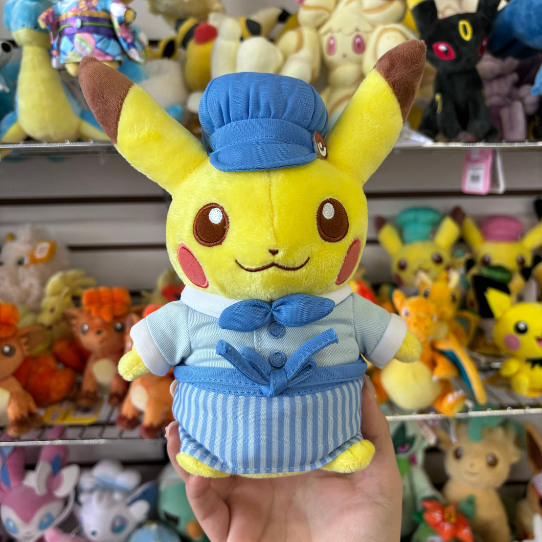 Pokemon Cafe Japan Official Limited Blue Pikachu Sweets Plush Doll