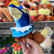 Load image into Gallery viewer, Vaporeon Eevee Poncho Plush Keychain
