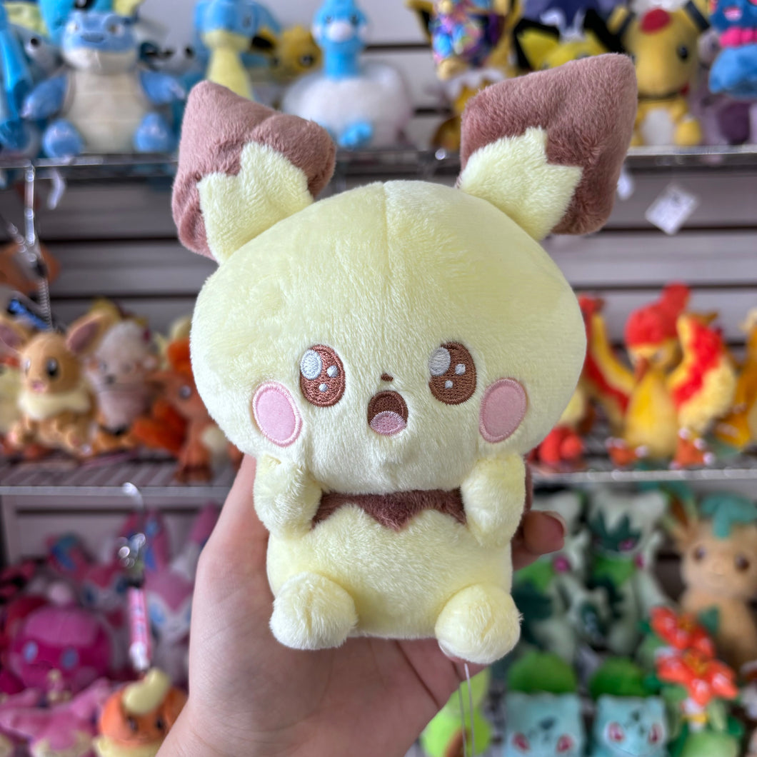 Pokemon Peaceful Place Amazed Pichu Plush