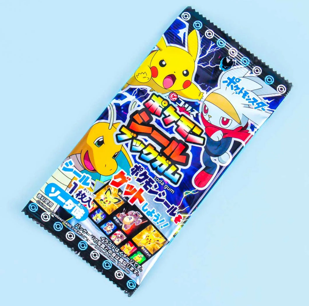 Pokemon Soda Gum And Stickers Pack