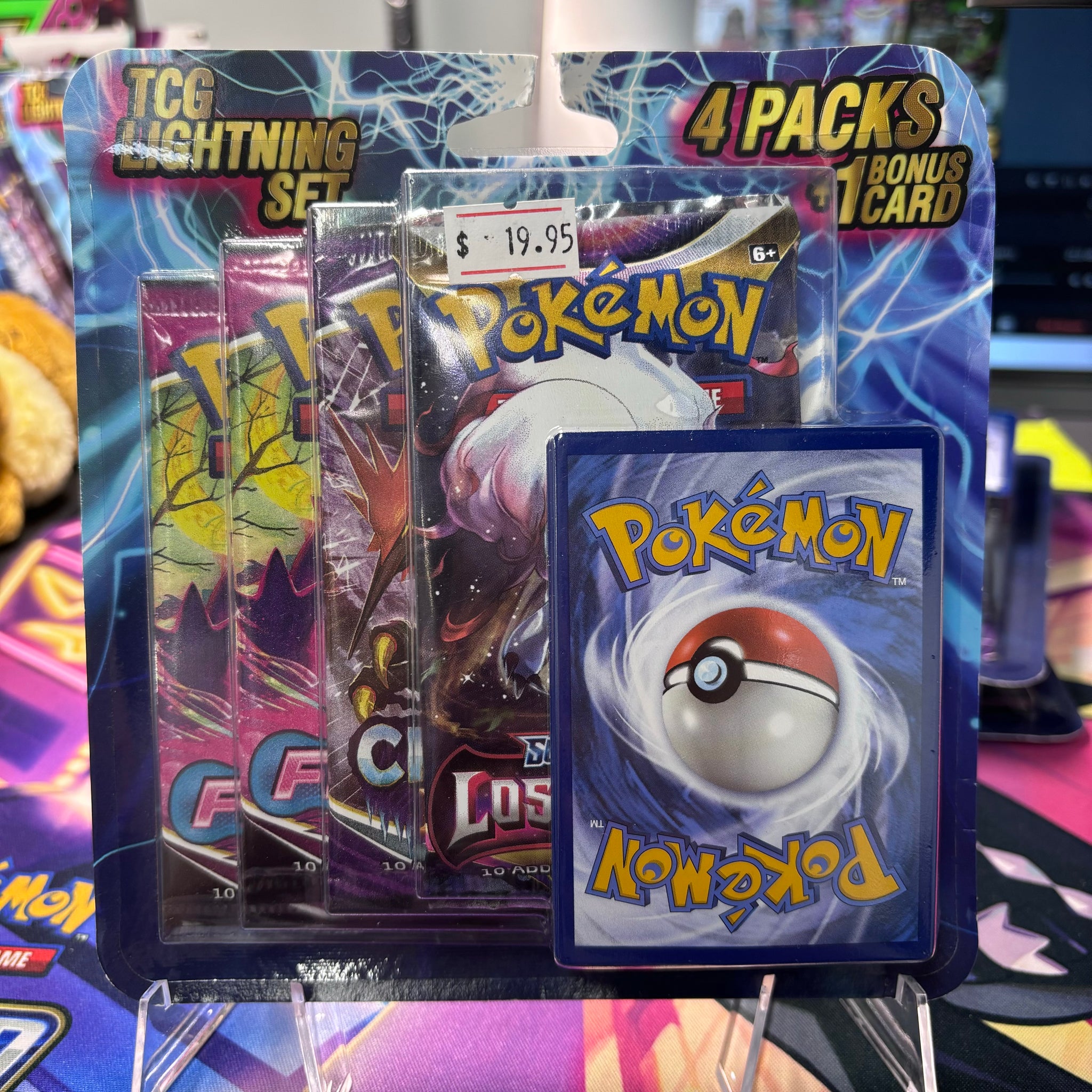 Pokmon TCG: TCG Lightning Set 4 Pack + Bonus Card R.E.V. Collectibles Pokmon TCG: TCG Lightning Set 4 Pack + Bonus Card R.E.V. Collectibles