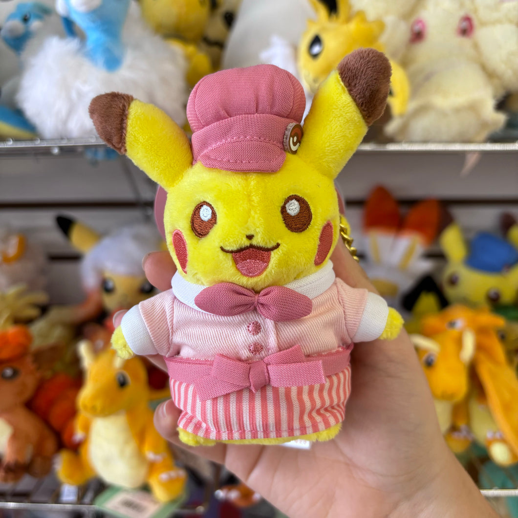 Pokemon Center Original Pink Mascot Pokemon Cafe Pikachu Keychain