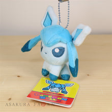 Load image into Gallery viewer, Pokemon Center Original Mocchiri Mascot Pokemon Dolls Glaceon Keychain
