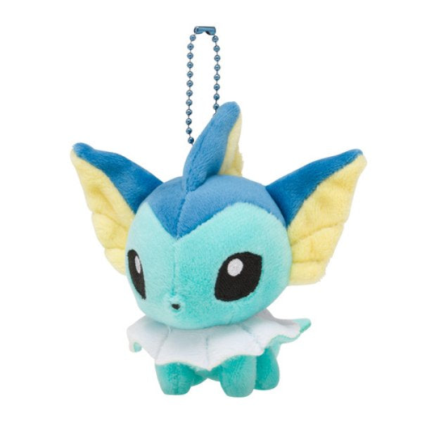Pokemon Center Original Mocchiri Mascot Pokemon Dolls Vaporeon Keychain
