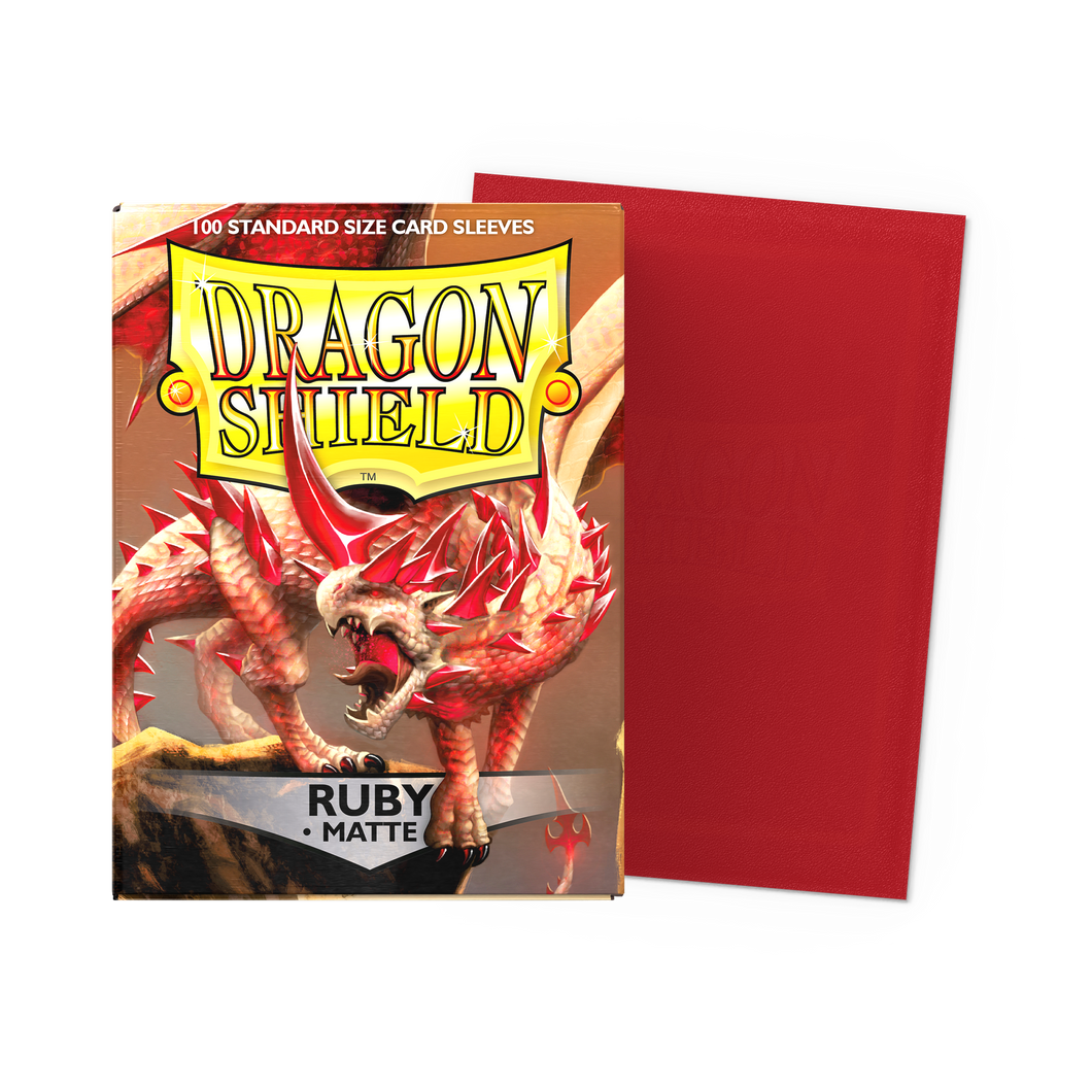 Dragon Shield - Ruby Matte Sleeves (100 count)