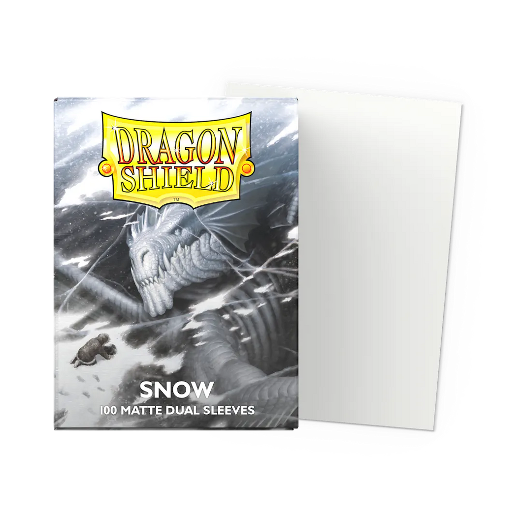 Dragon Shield - Snow Matte Dual Sleeves (100 count)