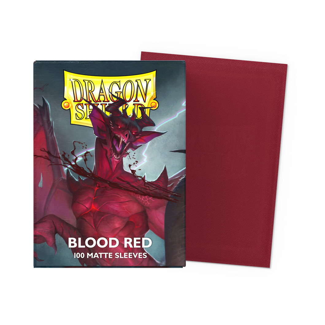 Dragon Shield - Blood Red Matte Sleeves (100 count)