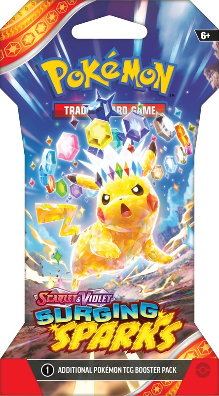 Pokémon TCG: Surging Sparks Sleeved Booster Pack - SV08