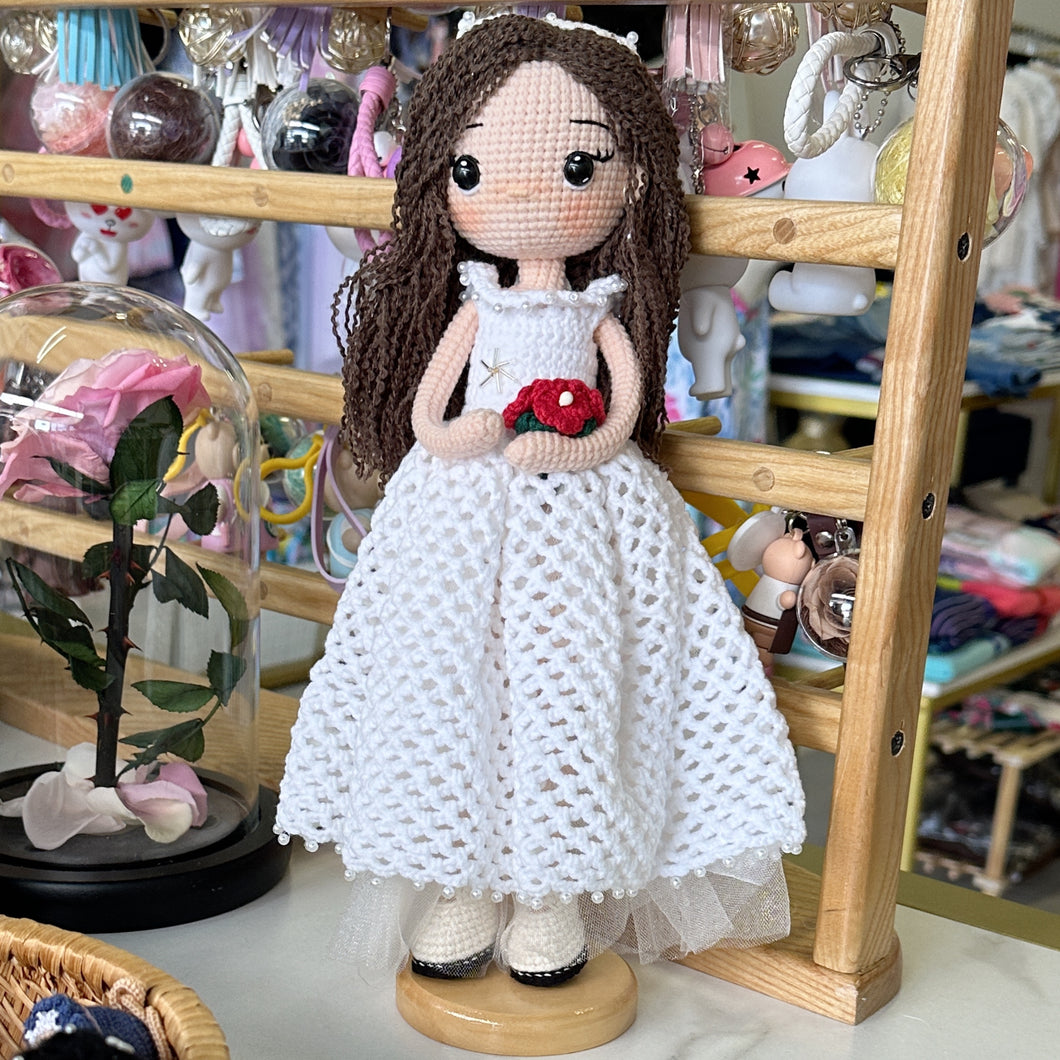 Ella the Crochet Bride - 30cm Premium Handmade Crochet