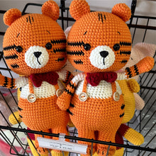 Load image into Gallery viewer, Tango the Dashing Tiger - 25cm Handmade Crochet

