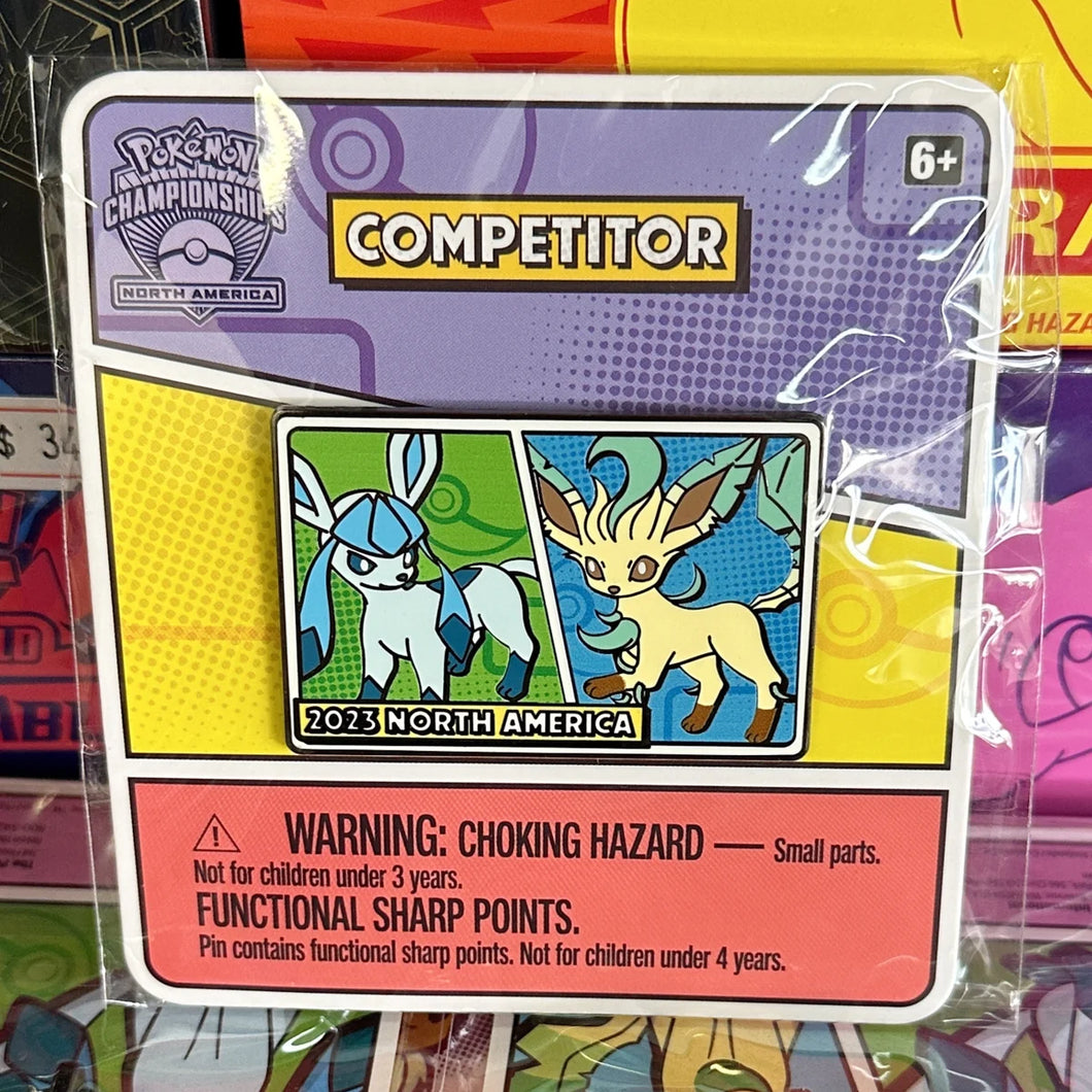 Pokemon Competitor Pin NAIC Glaceon & Leafeon Exclusive