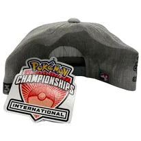Load image into Gallery viewer, Gray Snapback Hat (Sprigatito, Fuecoco &amp; Quaxly) NAIC 2023 Exclusive

